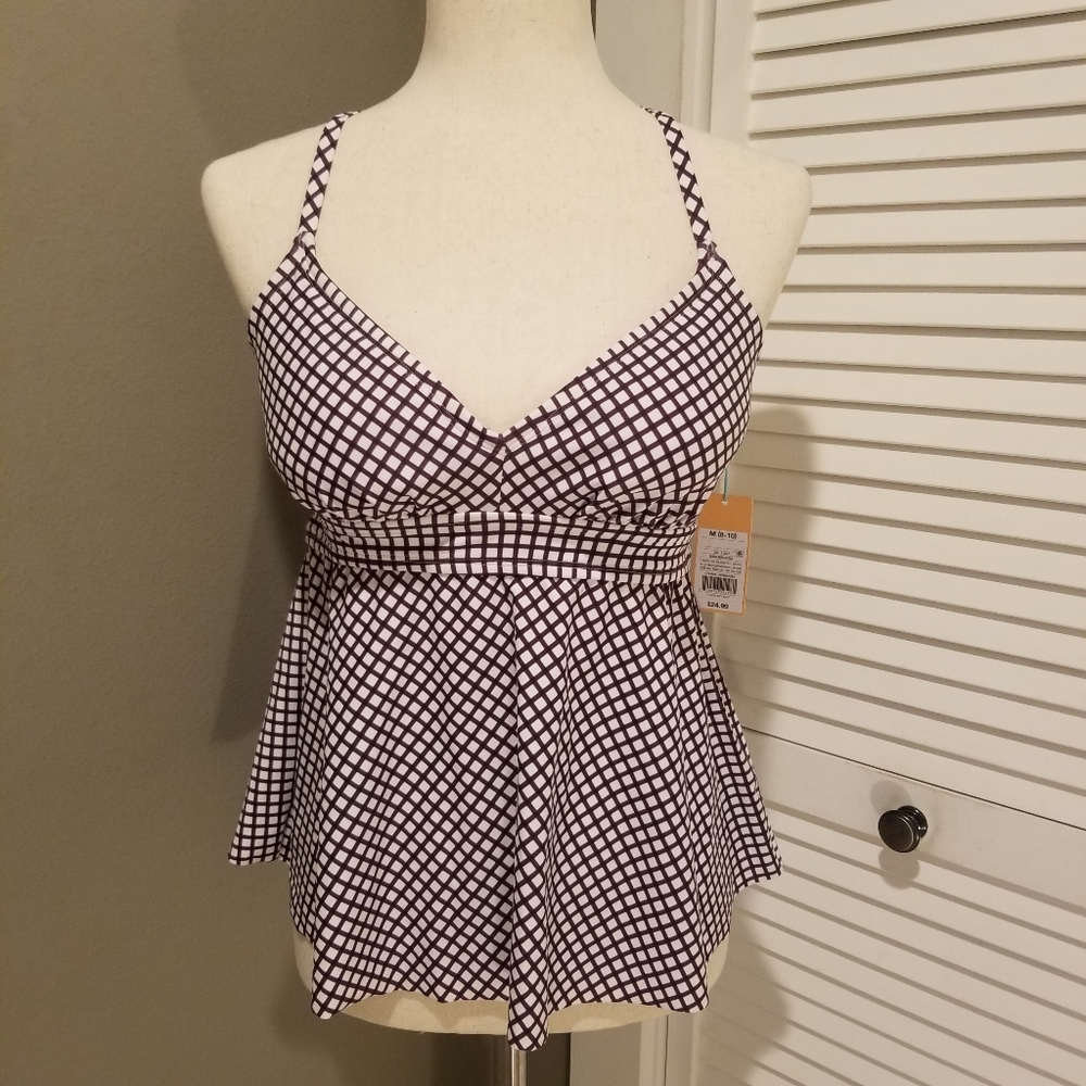 NWT Kona Sol swim top with built-in bra